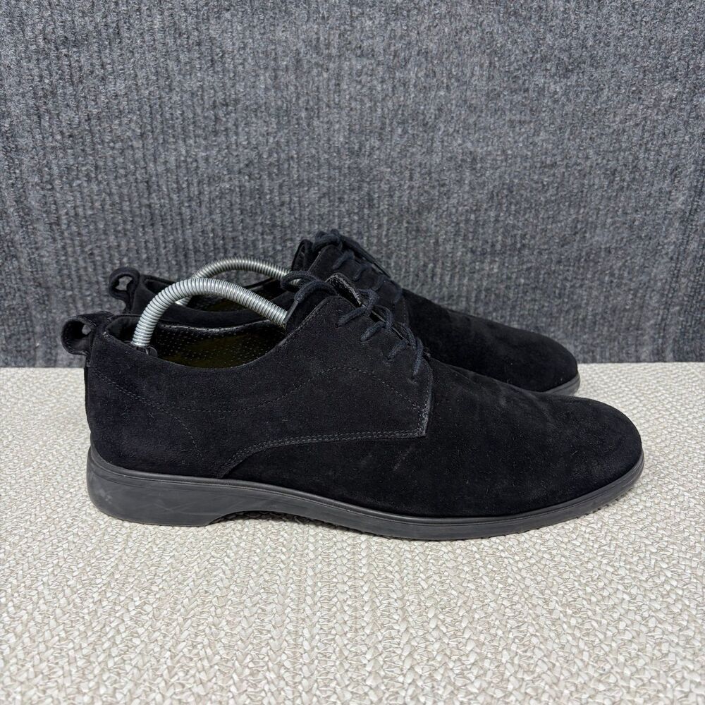 Amberjack The Original Black Suede Leather Oxfords Shoes Men’s Size 10.5